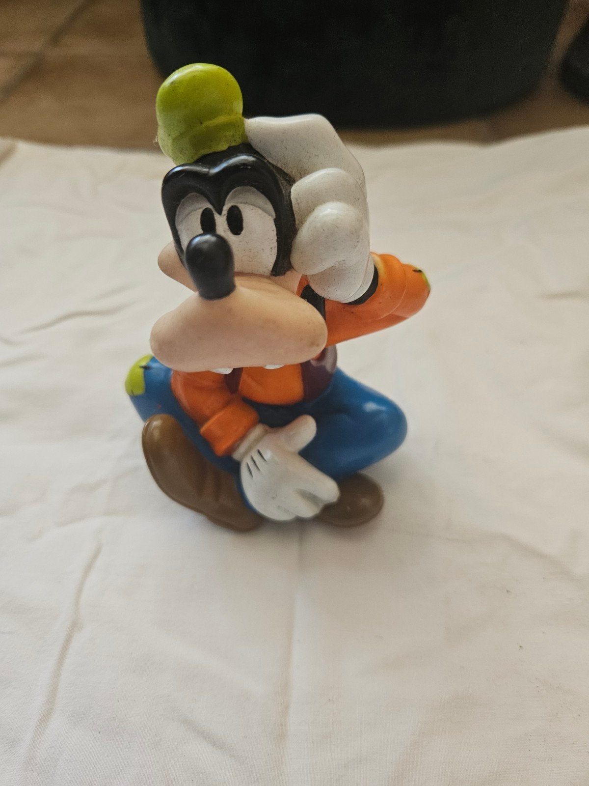 Vintage Goofy Disney Beeldje - China 1980s, Ophalen of Verzenden, Goofy of Pluto, Gebruikt, Beeldje of Figuurtje