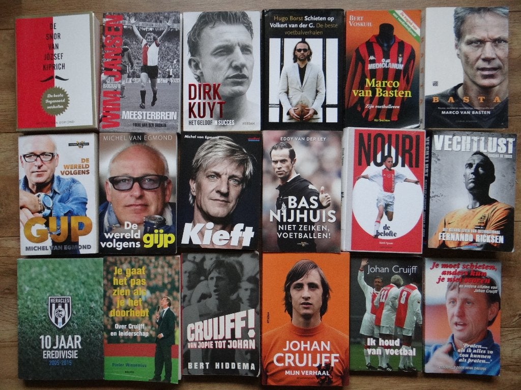 Sport boeken voetbal, o.a. Cruijff, Kieft, Gijp, Kuyt., Ophalen of Verzenden, Gelezen, Watersport en Hengelsport