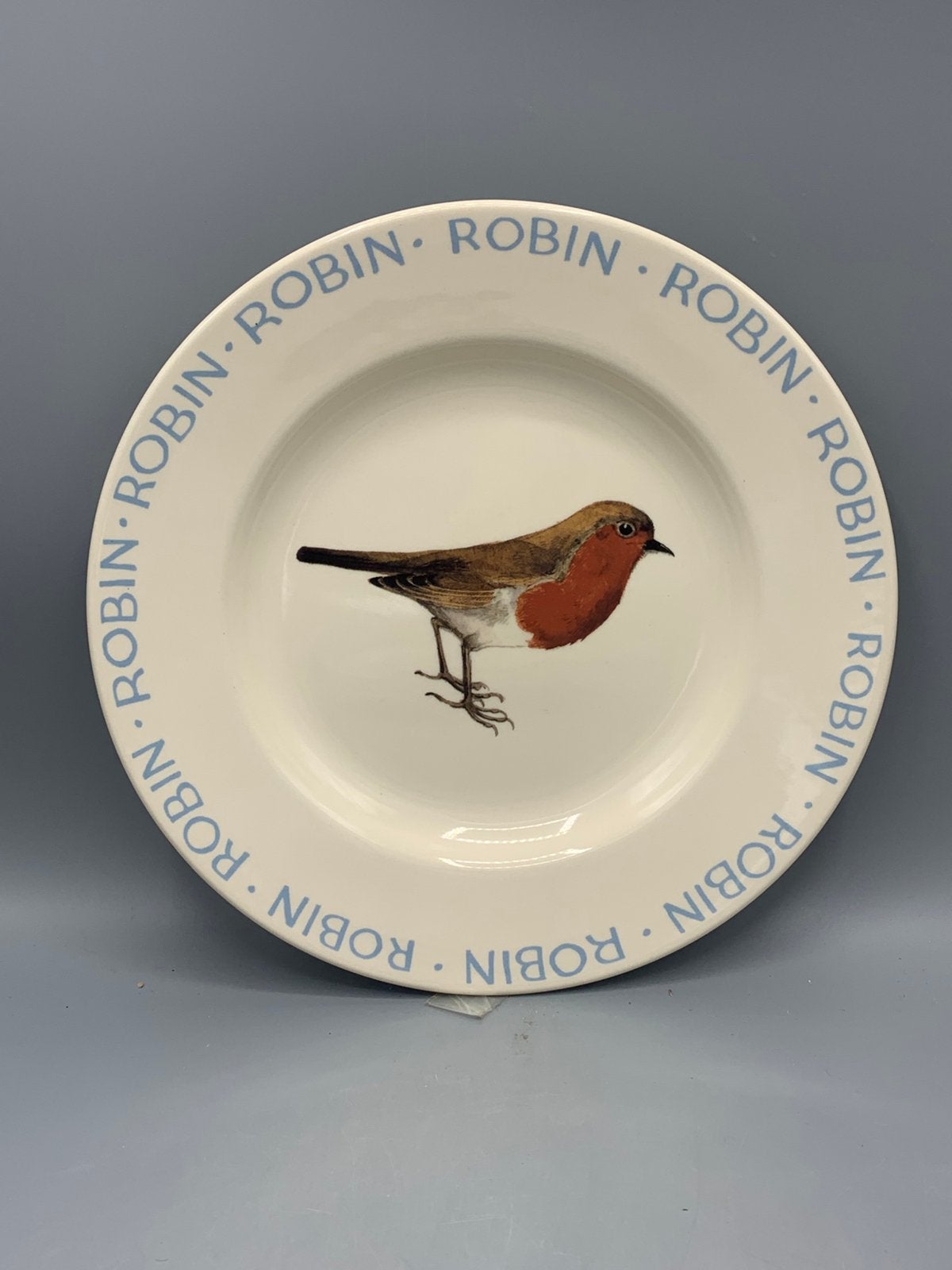 Emma Bridgewater ontbijtbordje Robin, Huis en Inrichting, Keuken | Servies, Ophalen of Verzenden, Zo goed als nieuw, Overige stijlen