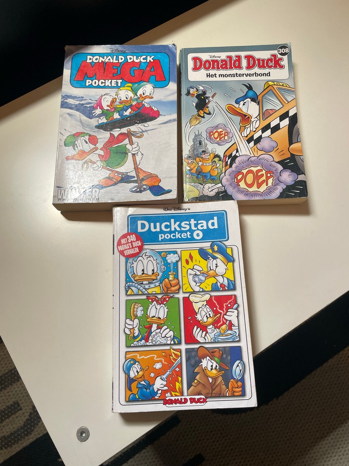 Donald Duck Pocket en Mega Pocket - 3 stuks, Meerdere stripboeken, Ophalen, Gelezen