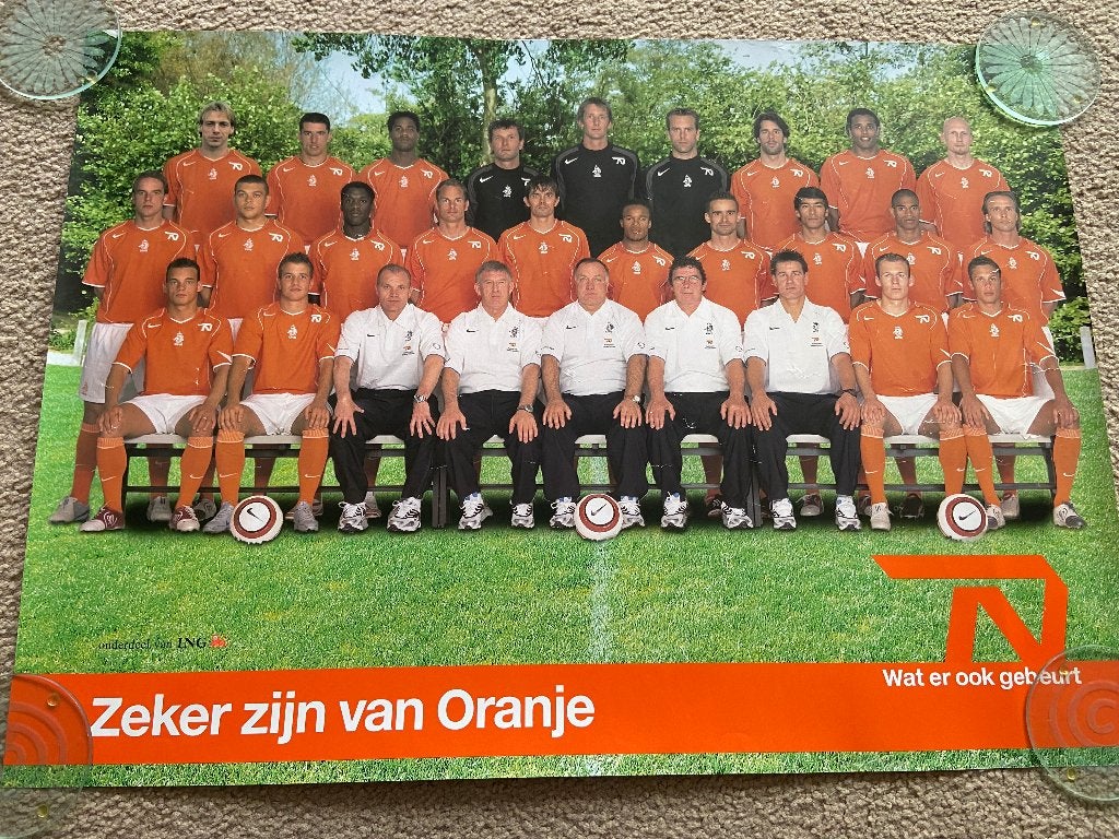 Nederlands elftal poster, Ophalen of Verzenden, Gebruikt, A1 t/m A3, Sport