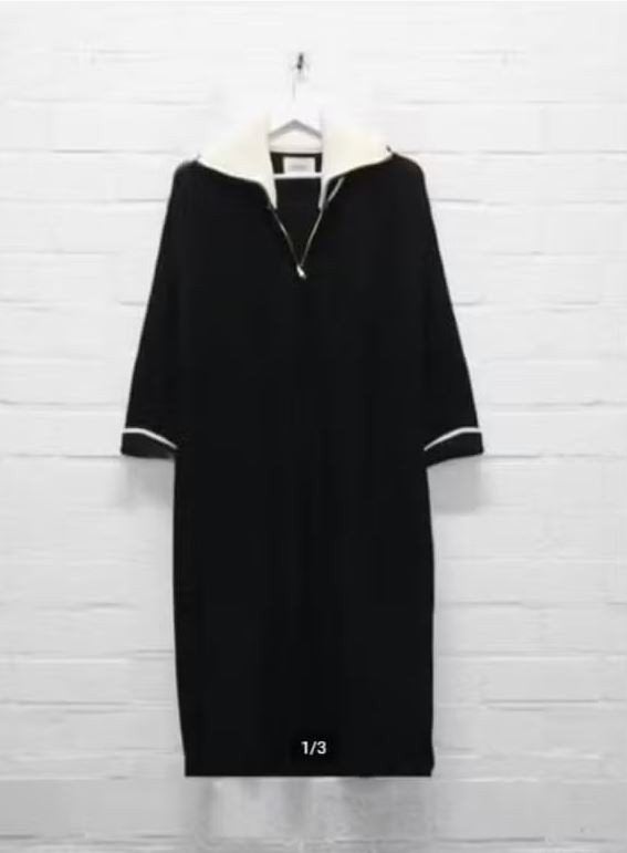Valentine Witmeur LAB - Gebreide Jurk maat M/L - Nieuw €340, Kleding | Dames, Zwart, Maat 42/44 (L), Nieuw, Ophalen of Verzenden