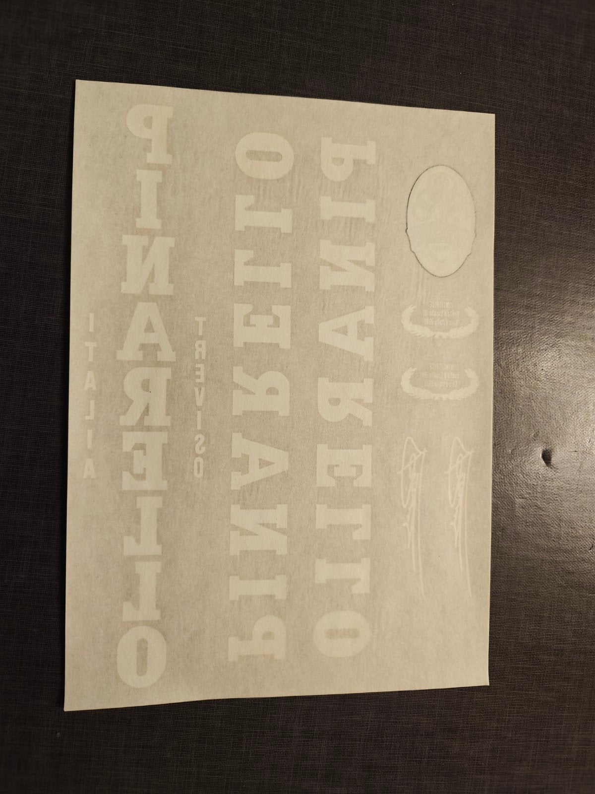 NOS witte Pinarello decals, Fietsen en Brommers, Fietsonderdelen, Ophalen of Verzenden