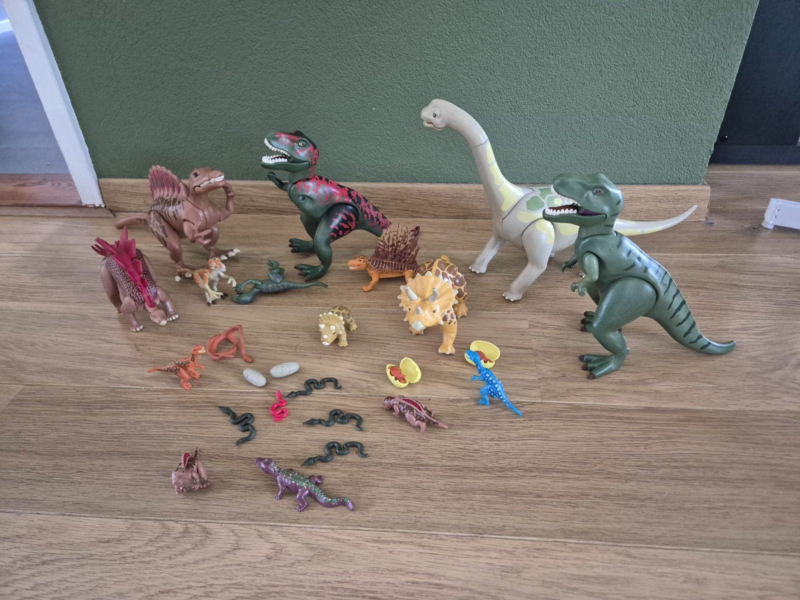 Grote set playmobil dinosaurussen en extras, Ophalen, Gebruikt