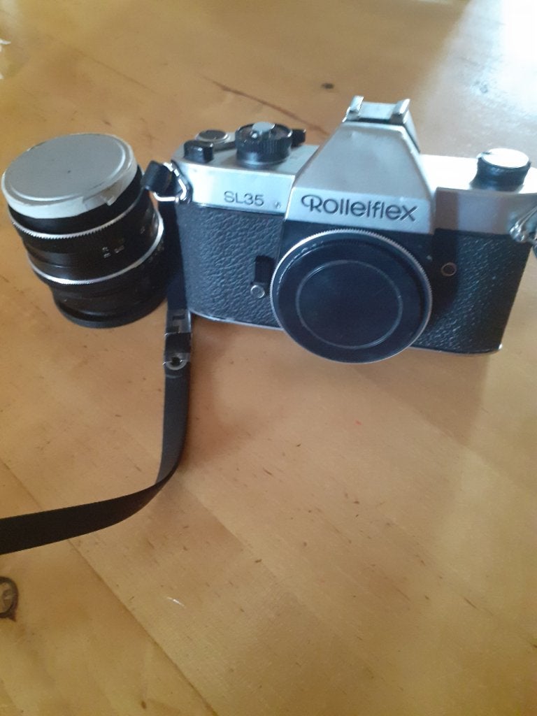 Rolleiflex SL35 incl. Rollei Planar lens 1,8 50mm, Ophalen of Verzenden, Gebruikt, Spiegelreflex, Overige Merken