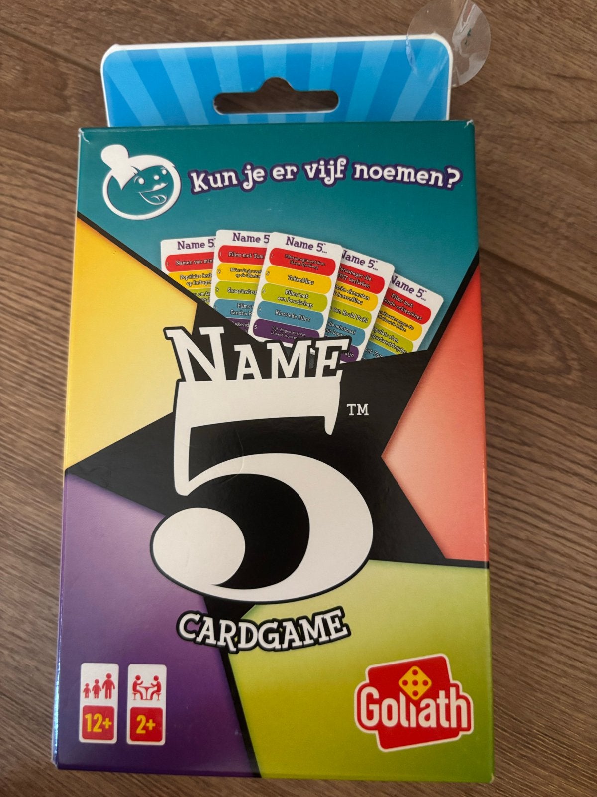 Name 5 Cardgame - Goliath - Kun je er vijf noemen?, Een of twee spelers, Ophalen of Verzenden, Zo goed als nieuw