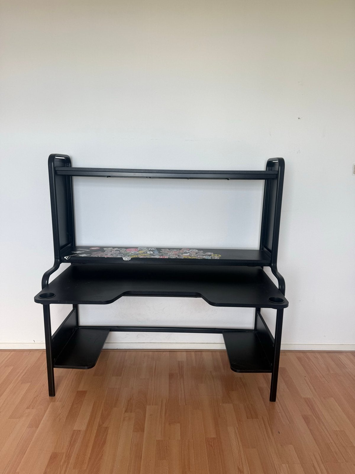 Gaming bureau met opbergruimte en bekerhouders, Ophalen, 70 tot 120 cm, 120 tot 170 cm, Zo goed als nieuw
