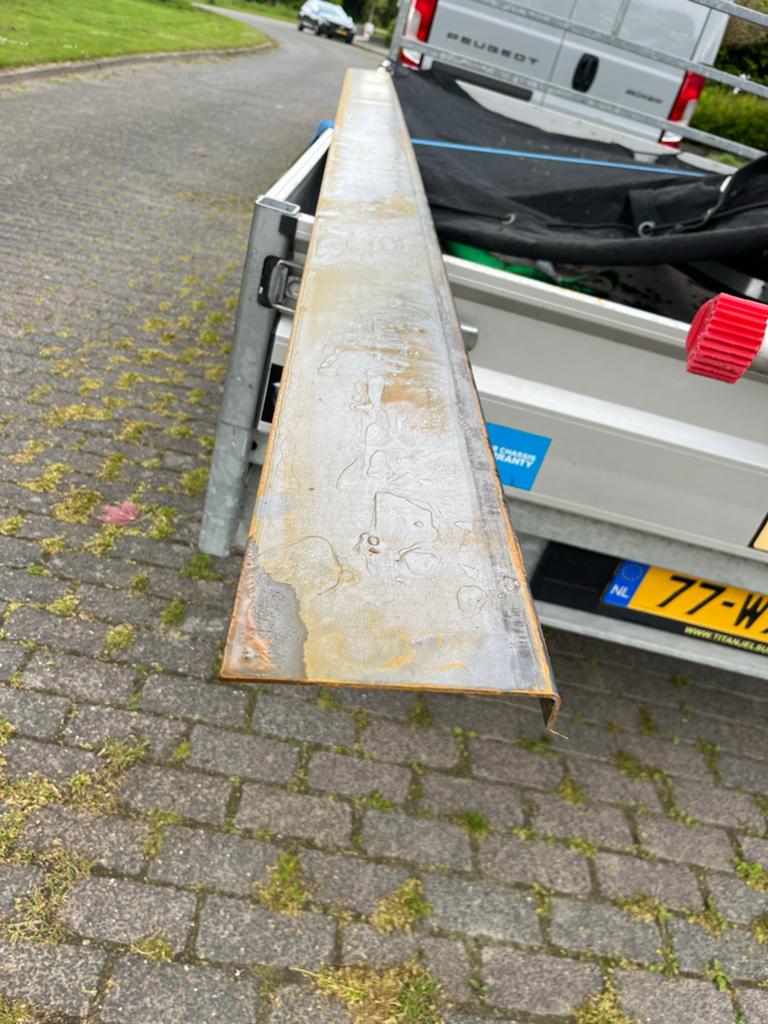 Corten stalen borderrand 150x20x3x3000 mm, Ophalen, Zo goed als nieuw