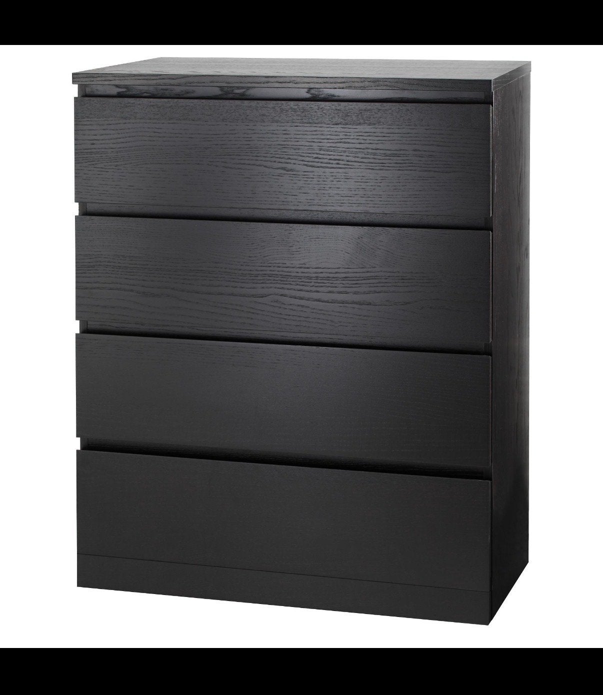 IKEA MALM ladekast met 4 laden - Zwartbruin, Ophalen, Gebruikt, 100 tot 150 cm, 50 tot 100 cm