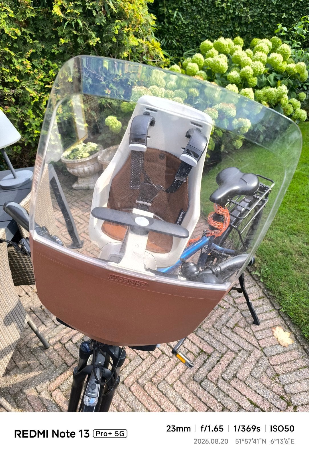 Bobike kinderzitje compleet met adapter en windscherm, Ophalen, Voorzitje, Bobike, 0 t/m 13 kg
