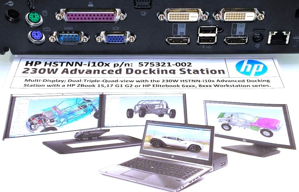 HP HSTNN-i10x Advanced Docking 230W Zbook Elitebook Probook, HP Hewlett Packard, Docking station, Laptop, Nieuw