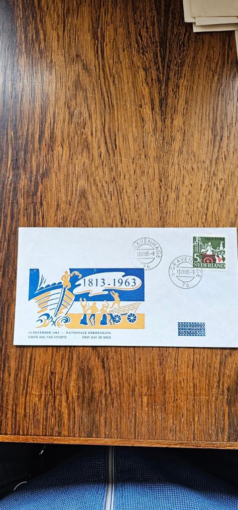 Nationale Herdenking 1813-1963 Eerste Dag van Uitgifte, Verzenden, Nederland