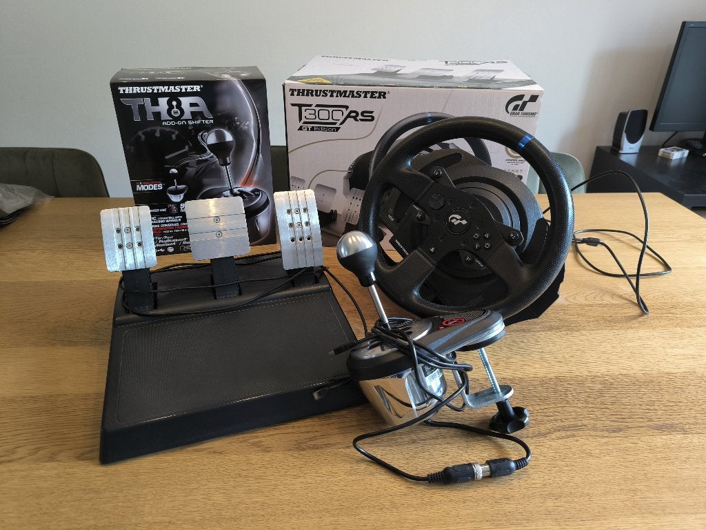 Thrustmaster t300rs GT edition met schakelpook, Ophalen, Racestuur, Force feedback, PlayStation