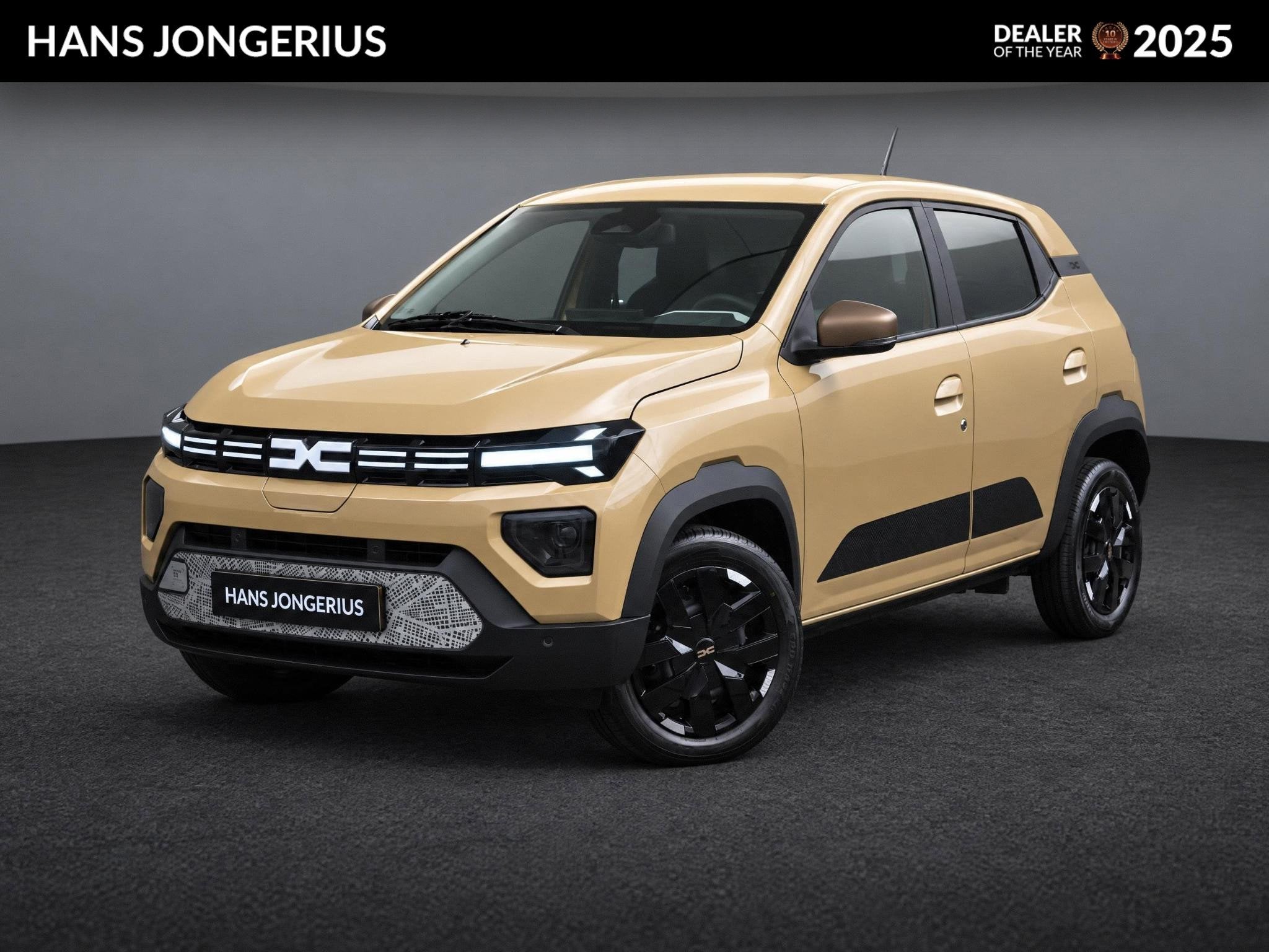 Dacia Spring Extreme 65 26.8 kWh | DC-LADER | CAMERA | NAVI, Auto's, Dealer onderhouden, Gebruikt, Bruin, 4 stoelen