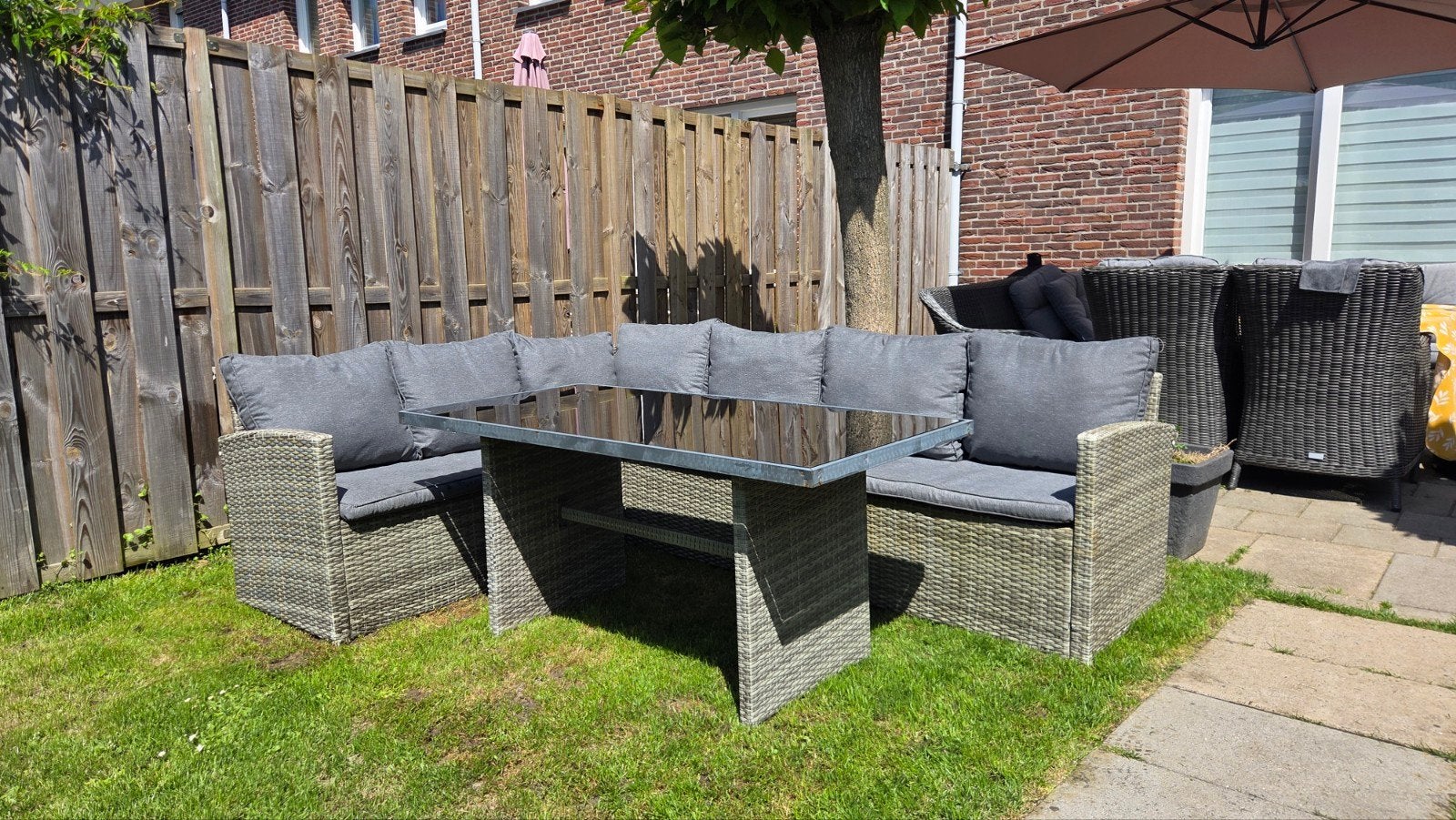 Prachtig Wicker Diningset., Ophalen, Wicker, Bank