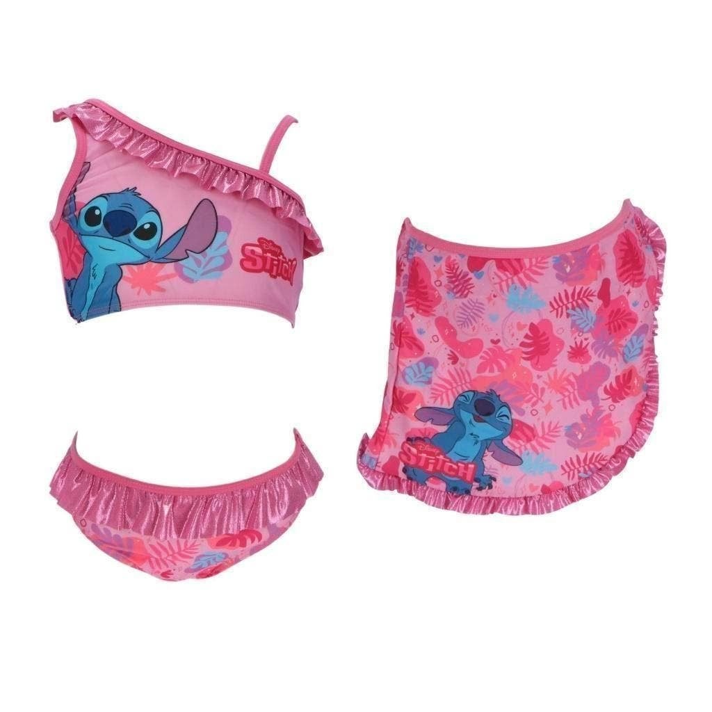 Stitch Bikini met Sarong Disney- 104/110 - 116/128 - 134/140, Kinderen en Baby's, Kinderkleding | Kinder-zwemkleding, Meisje, Nieuw