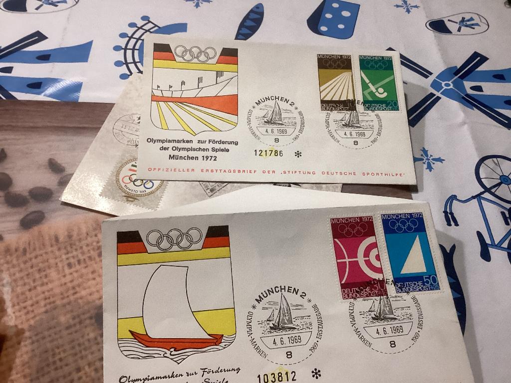 No9918 Olympische spelen Muchen 1972 4-6-1969 Heb ook van, Postzegels en Munten, Postzegels | Eerstedagenveloppen, Ophalen, Onbeschreven