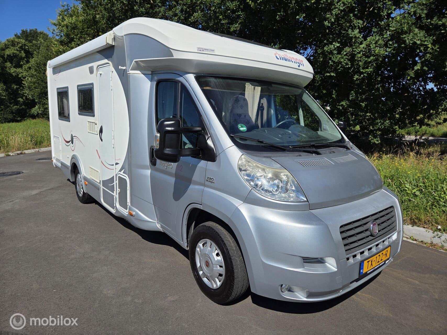 Challenger MAGEO 112 2009 ☆131pk, Queensbed, Airco, Solar, Caravans en Kamperen, Campers, Koelkast, Luifel, 6 tot 7 meter, Bedrijf