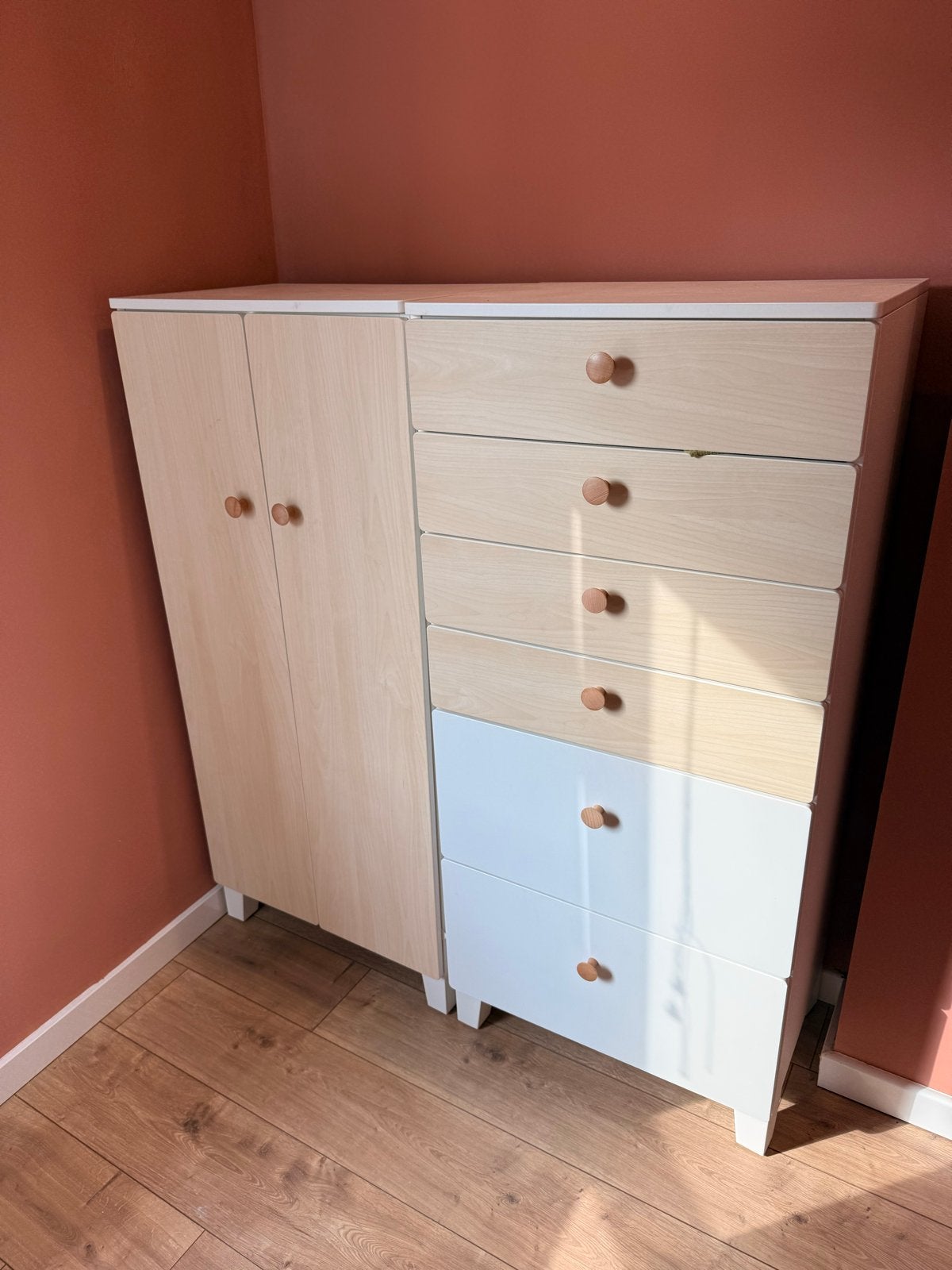 IKEA SMÅSTAD kledingkast voor kinderen, Huis en Inrichting, 100 tot 150 cm, Ophalen of Verzenden, Zo goed als nieuw, Met lade(s)