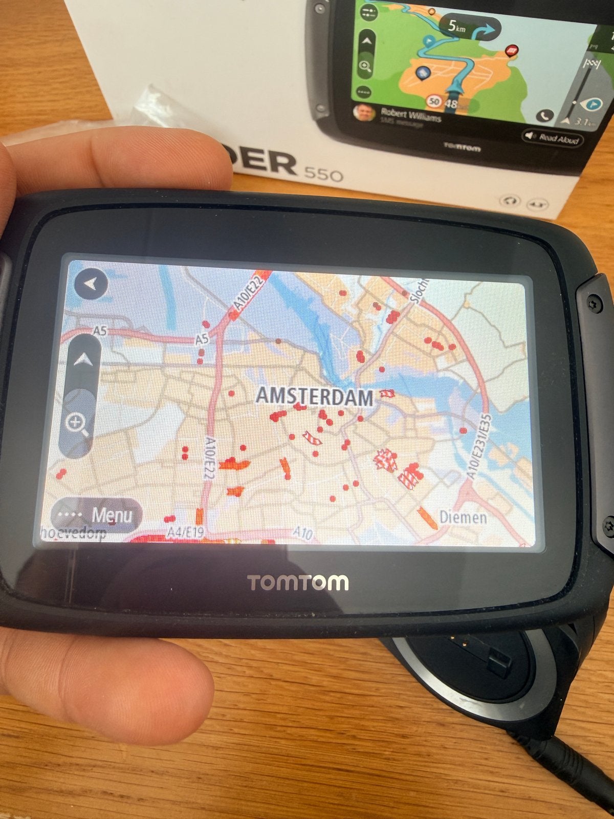 TomTom rider 550, Ophalen of Verzenden, Zo goed als nieuw