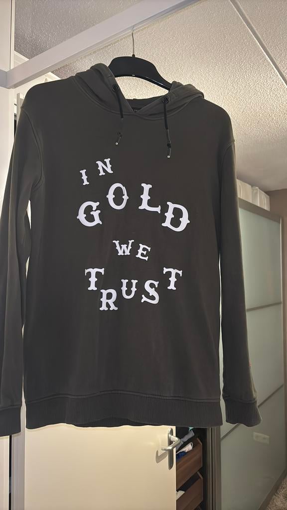 Hoodie In Gold we Trust, Ophalen of Verzenden, Zo goed als nieuw, Jongen, Trui of Vest