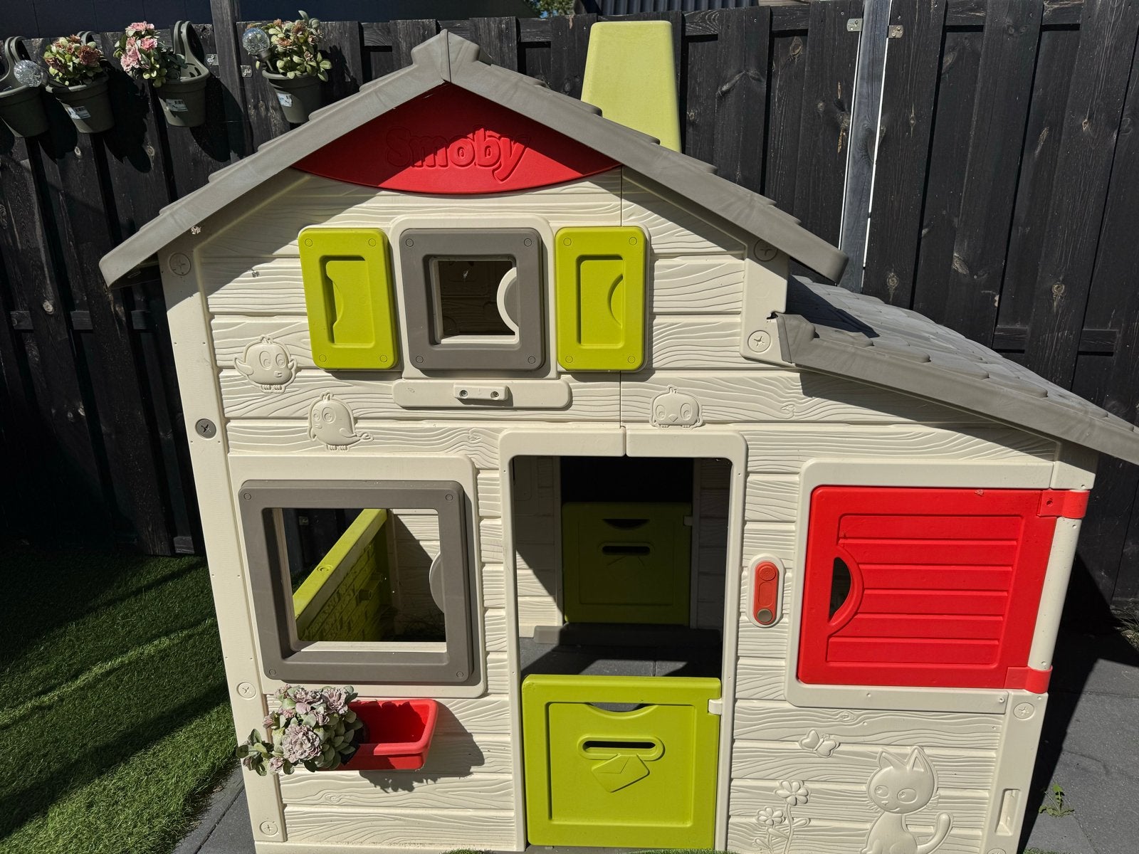 Smoby Speelhuisje met werkende bel en openslaande deuren, Ophalen of Verzenden, Gebruikt, Kunststof