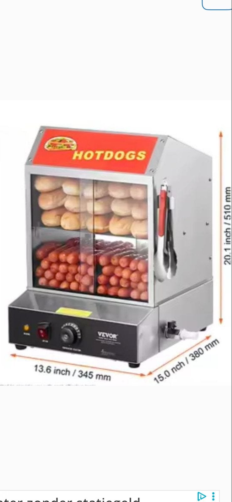 Te Huur Hot Dog Steamer Te Huur, Ophalen, Gebruikt, Overige