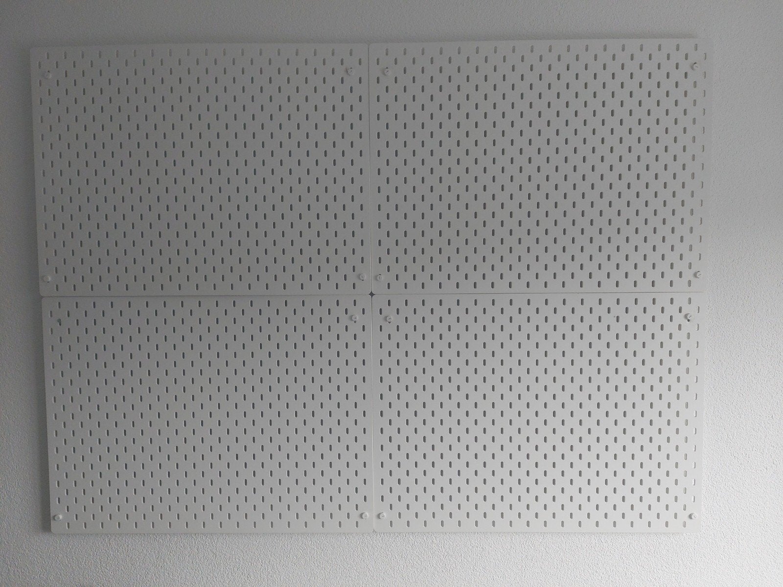 IKEA Skadis pegboard met haken - wit, Ophalen, Gebruikt, Kunststof, Modern