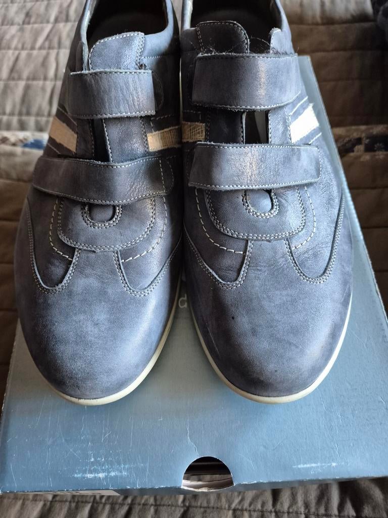 Mooie Durea schoenen met klitteband 8 1/2 K blauw, Durea, Blauw, Instappers, Ophalen of Verzenden