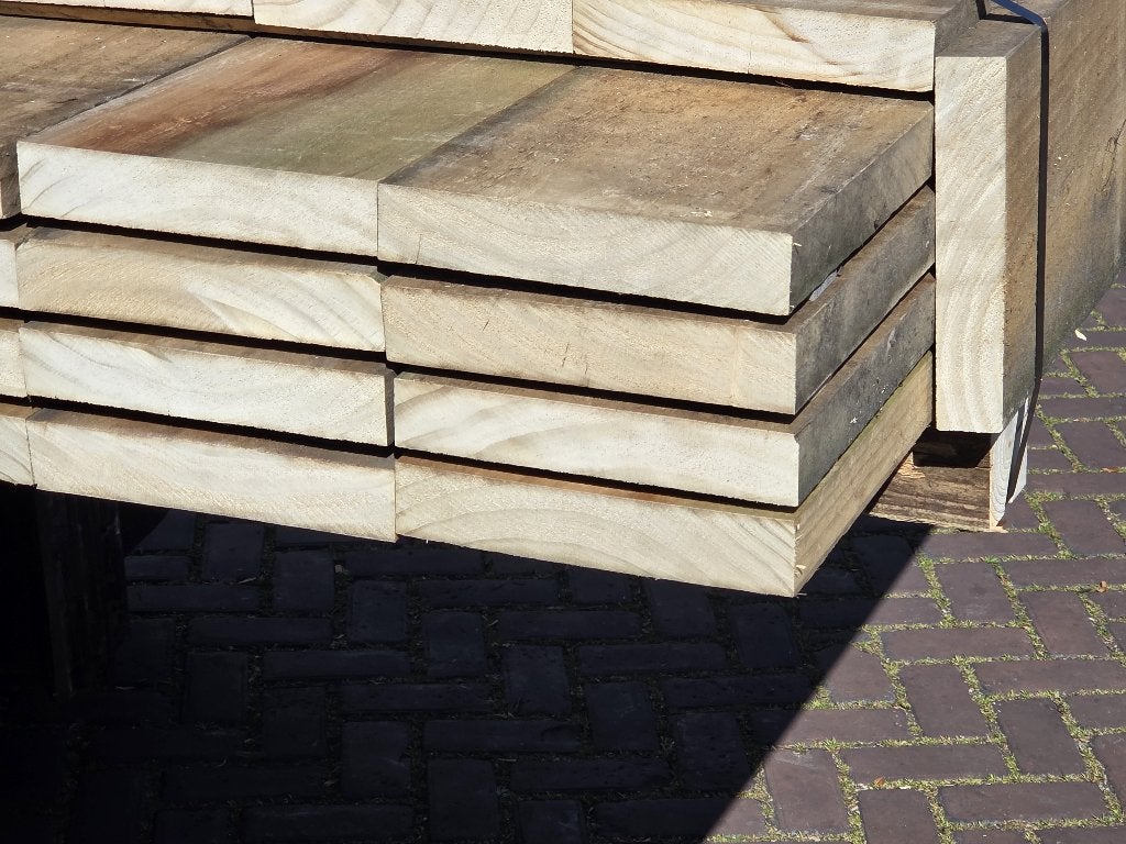 Hardhouten planken 3.8x21.0 cm - nr: HP192, Tuin en Terras, Palen, Balken en Planken, Ophalen, Minder dan 180 cm, Planken, Hardhout