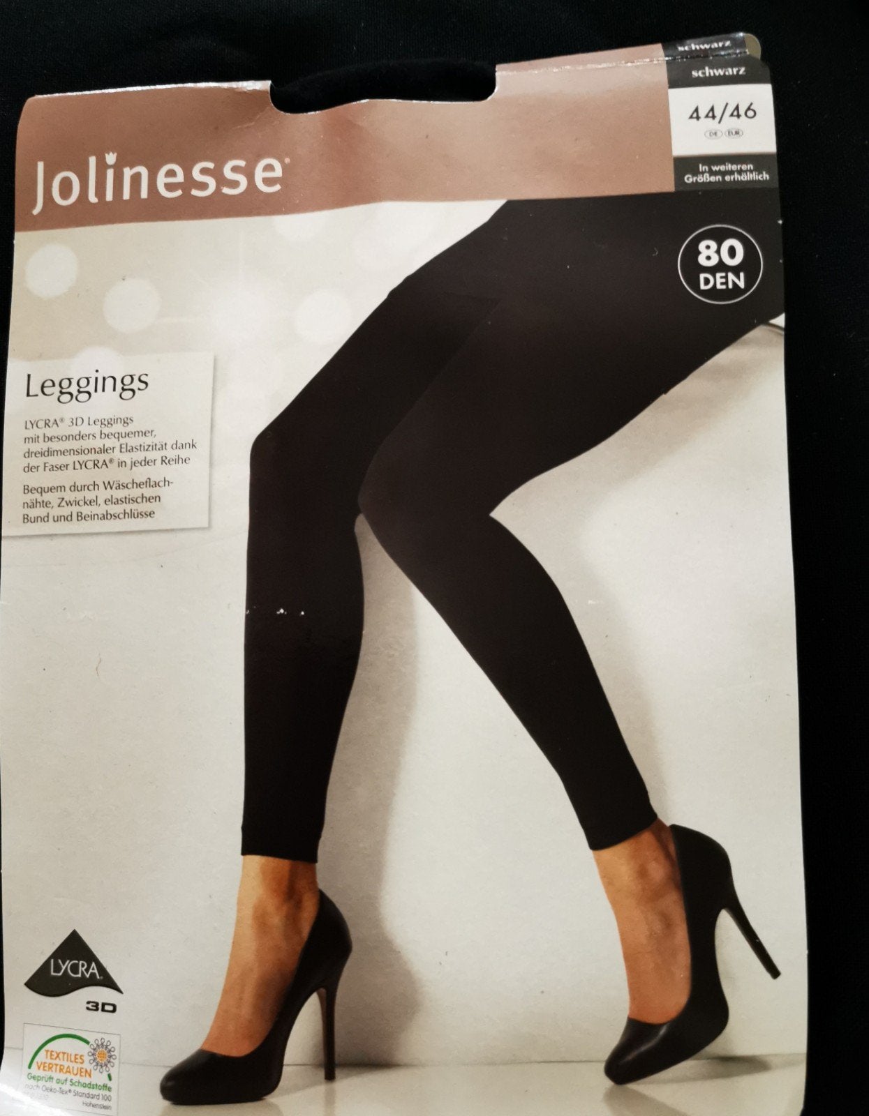Zwarte Lycra Leggings Maat 44/46, 80 Den, Nieuw, Kleding | Dames, Leggings, Maillots en Panty's, Legging, Zwart, Nieuw, Ophalen of Verzenden