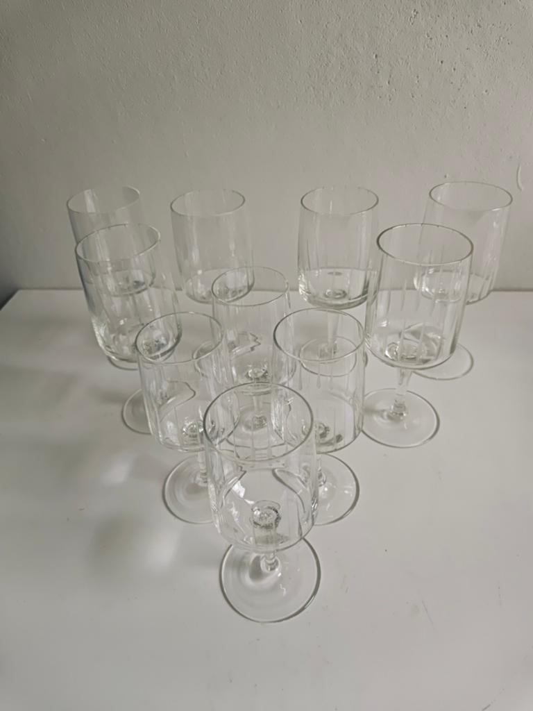 Set van 10 Sherry- en Portglazen (4 klein, 6 groot), Antiek en Kunst, Ophalen of Verzenden