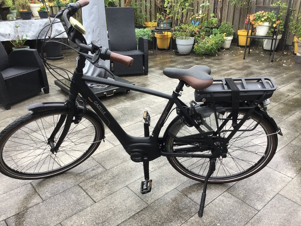 Gazelle dames- en herenfiets elektrisch., Fietsen en Brommers, Ophalen, Gebruikt, 47 tot 51 cm, 50 km per accu of meer
