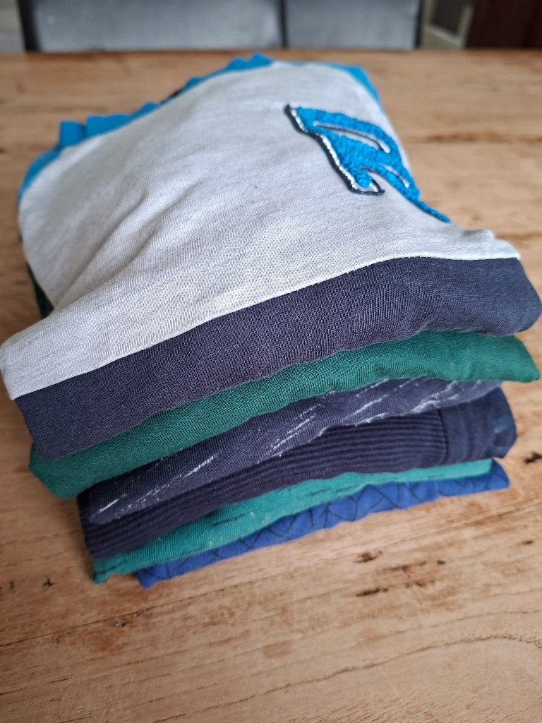 Kledingpakket shirts lange mouw 110/116 jongen, Ophalen, Gebruikt, Maat 110