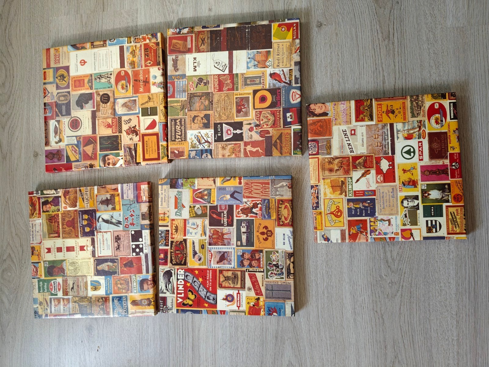 Set van 5 Schilderijen 'Lucifer in Paradise' - Rob Scholte, Antiek en Kunst, Ophalen of Verzenden