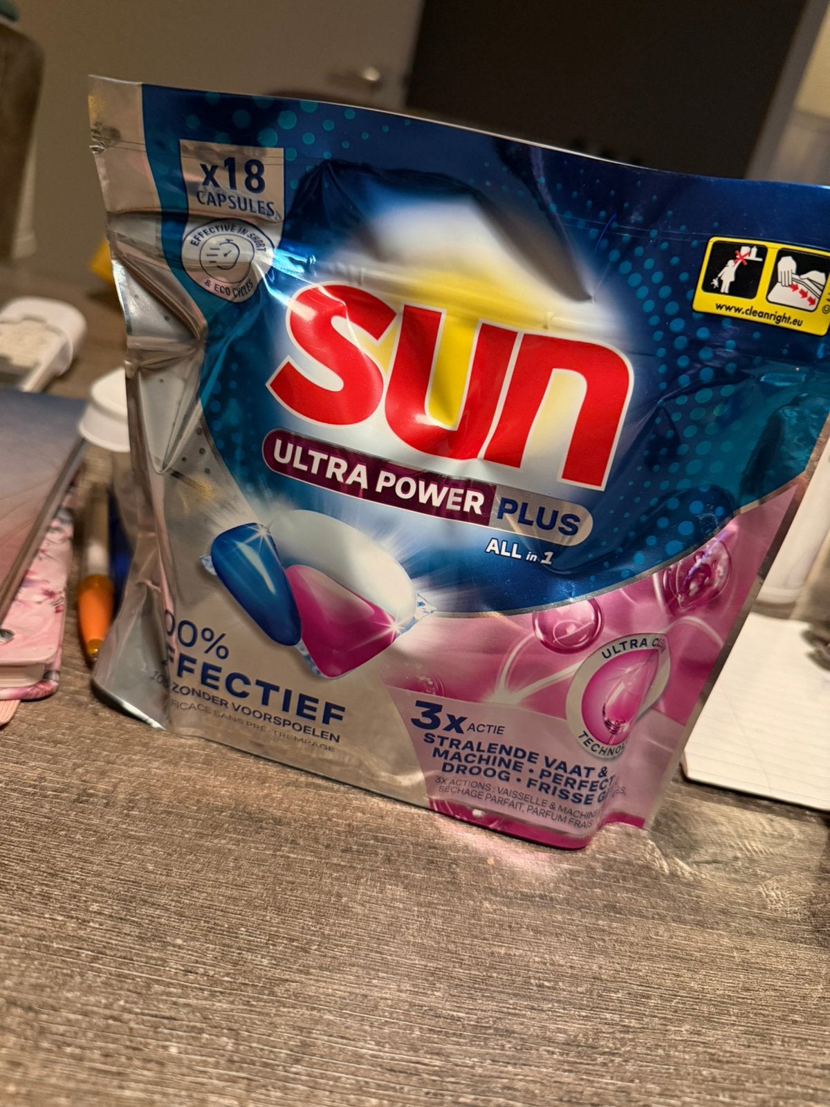 Vaatwastabletten nieuw 18 capsules, Ophalen of Verzenden, Overige typen
