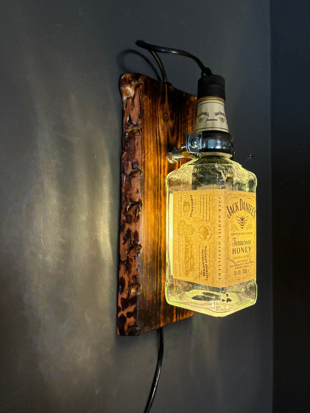 Jack Daniel’s honey Wandlamp, Met schakelaar, Wandlamp, Glas, Meerkleurig