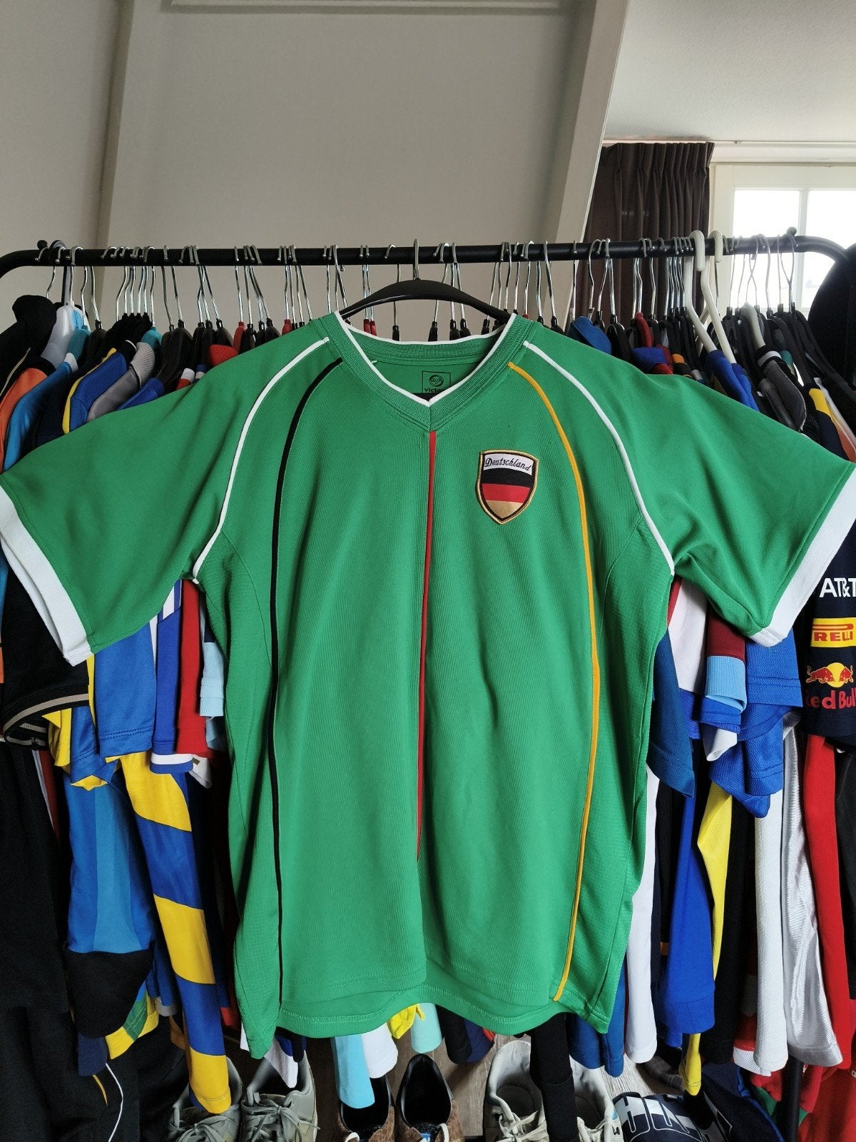 (M Heren Volwassenen) Victory Duitsland WK Retro Shirtje, Maat M, Ophalen of Verzenden, Gebruikt, Shirt