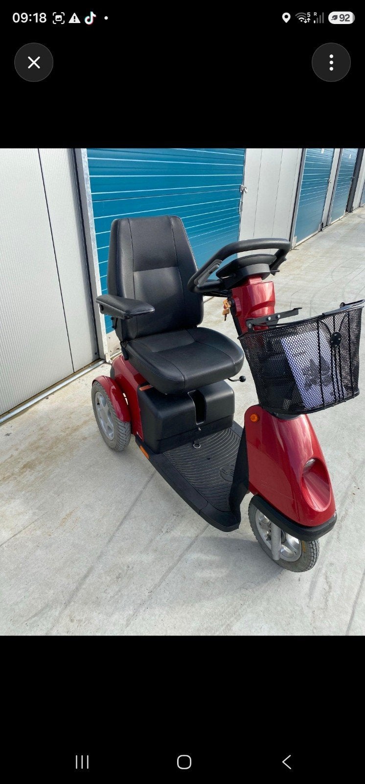 mooie scootmobiel met afdekhoes, Ophalen of Verzenden, Zo goed als nieuw, 46 km of meer, 16 km/u of meer