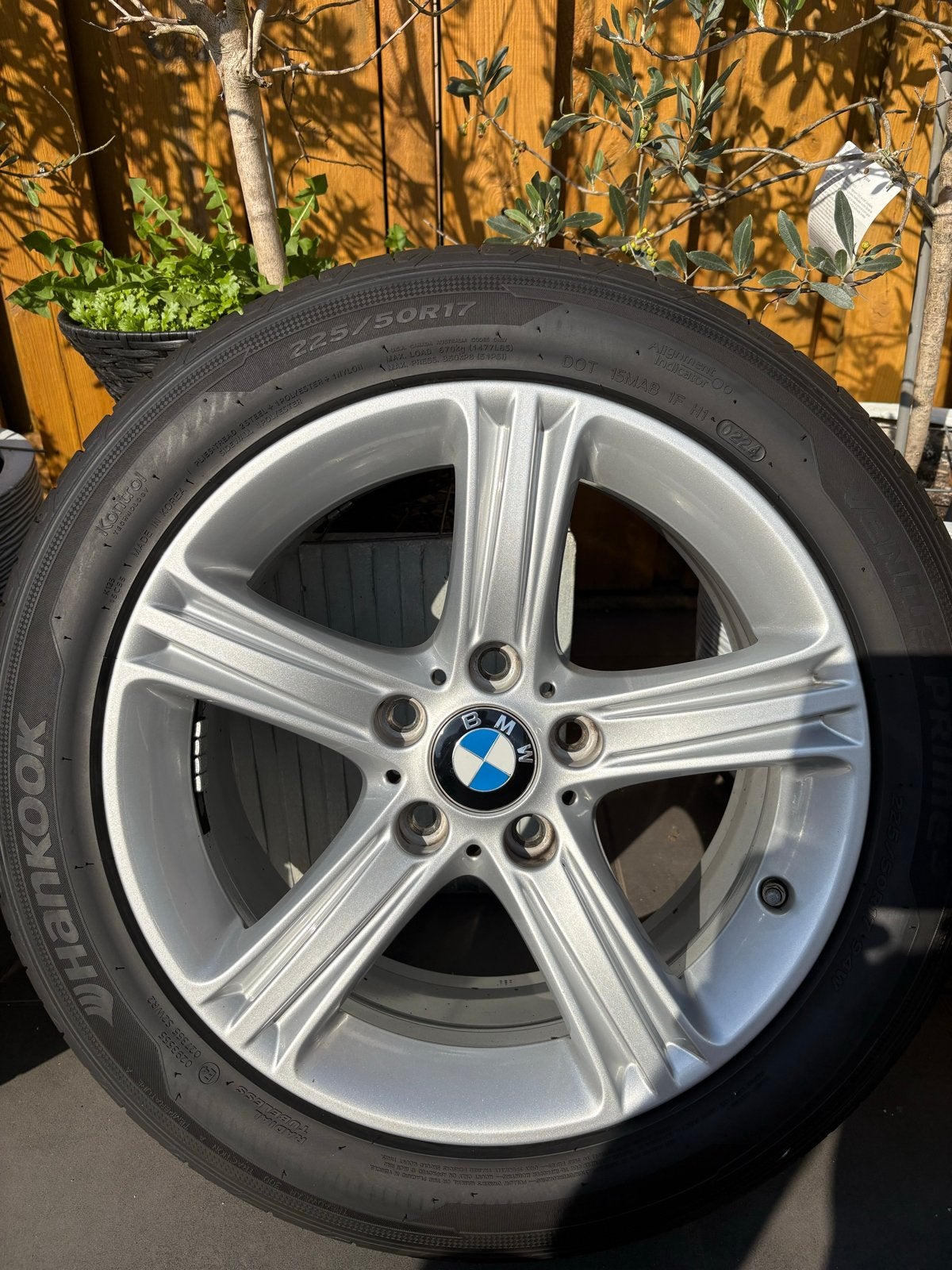 BMW 17 inch F30 velgen met Hankook Ventus Prime 3 banden, Auto-onderdelen, Ophalen, Gebruikt, Banden en Velgen, 17 inch