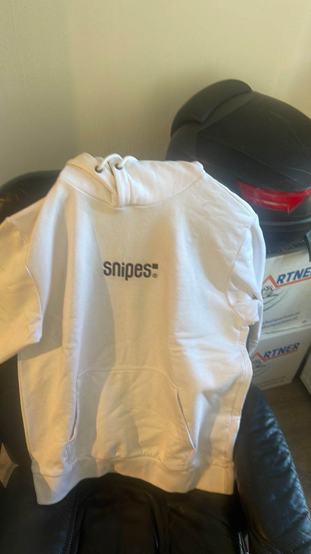 Snipes. Hoodie, Verzenden, Zo goed als nieuw, Maat 52/54 (L), Wit