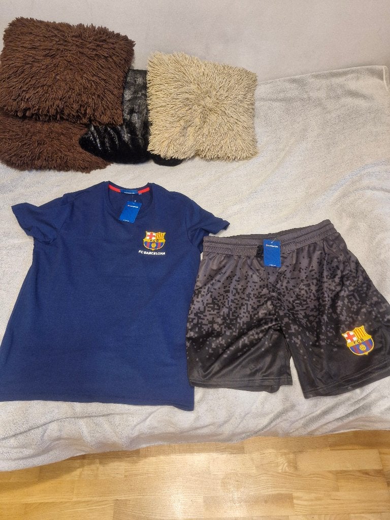 FC Barcelona Trainingsset - Shirt en Broek, Maat L, Ophalen, Nieuw, Set