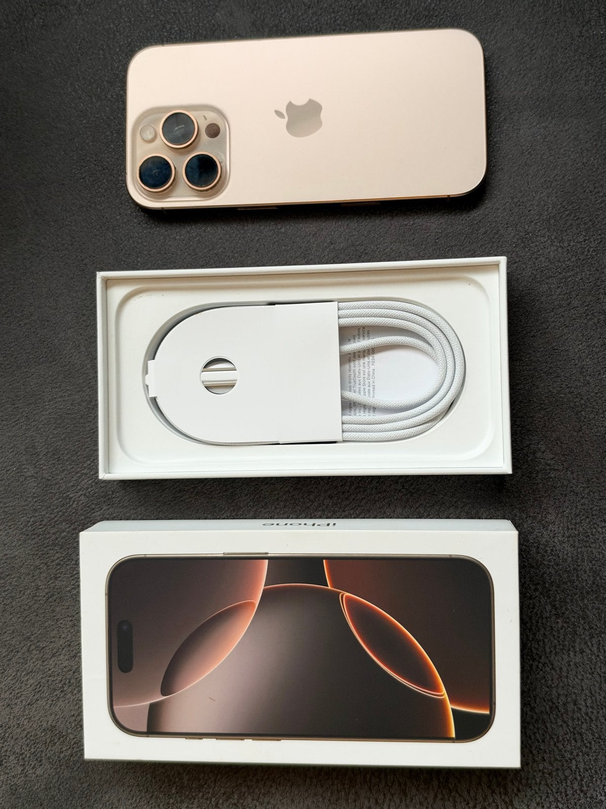 iPhone 16 Pro 128gb zandkleurig  - Zo goed als nieuw, Telecommunicatie, 128 GB, 89 %, Zo goed als nieuw, Zonder simlock