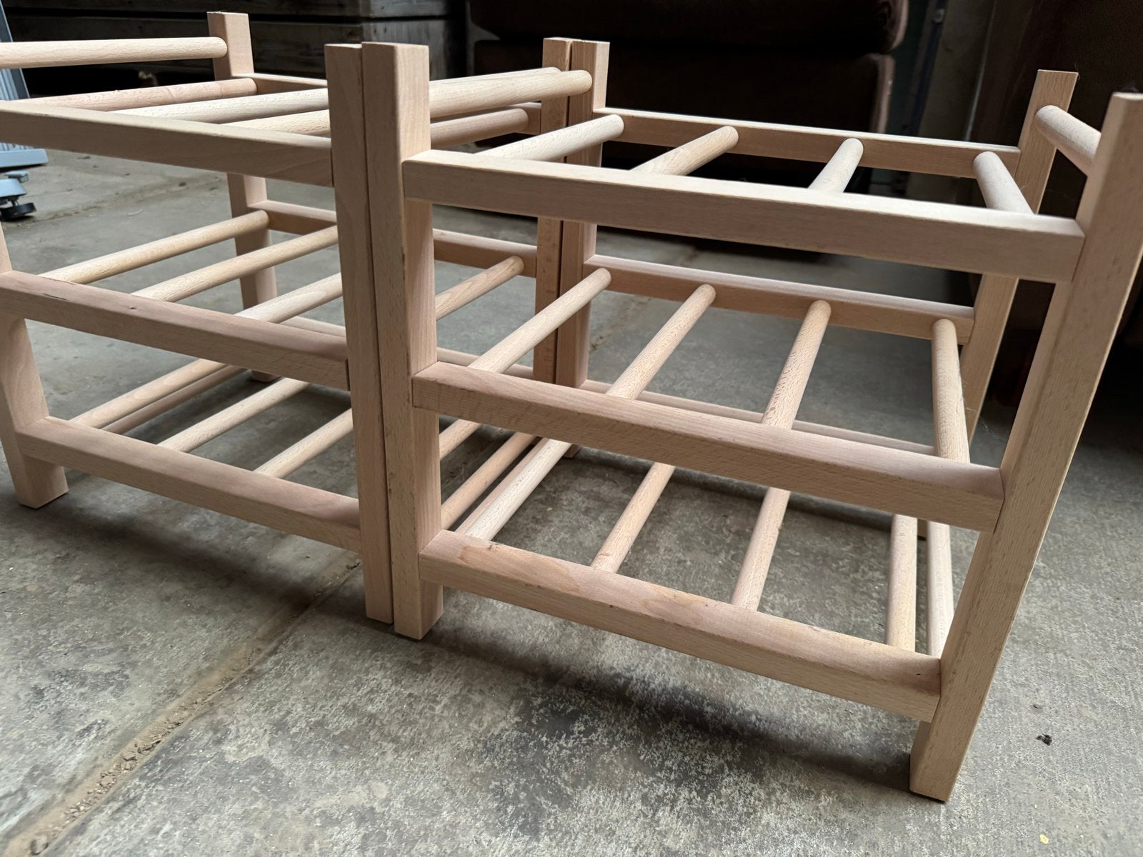Houten wijnrekjes - handig en stapelbaar, Ophalen, Gebruikt, 5 tot 15 flessen, 5 – 50
