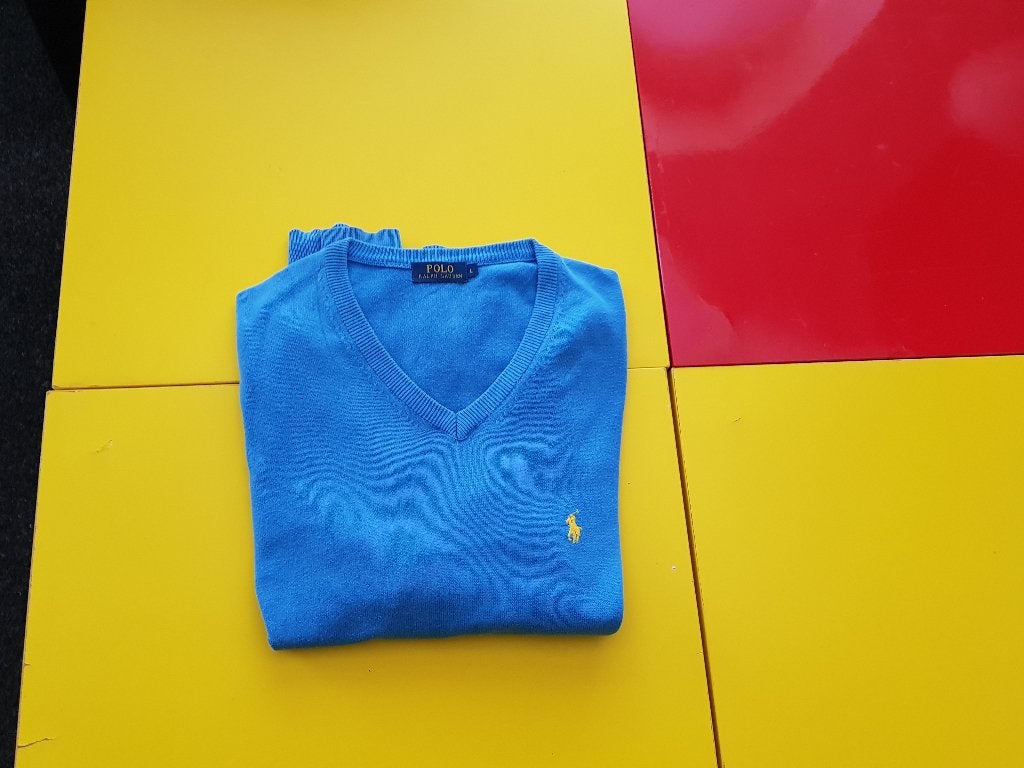 Polo Ralph Lauren met mooie blauwe kleur maat L, Maat 52/54 (L), Blauw, Ophalen of Verzenden, Polo Ralph Lauren