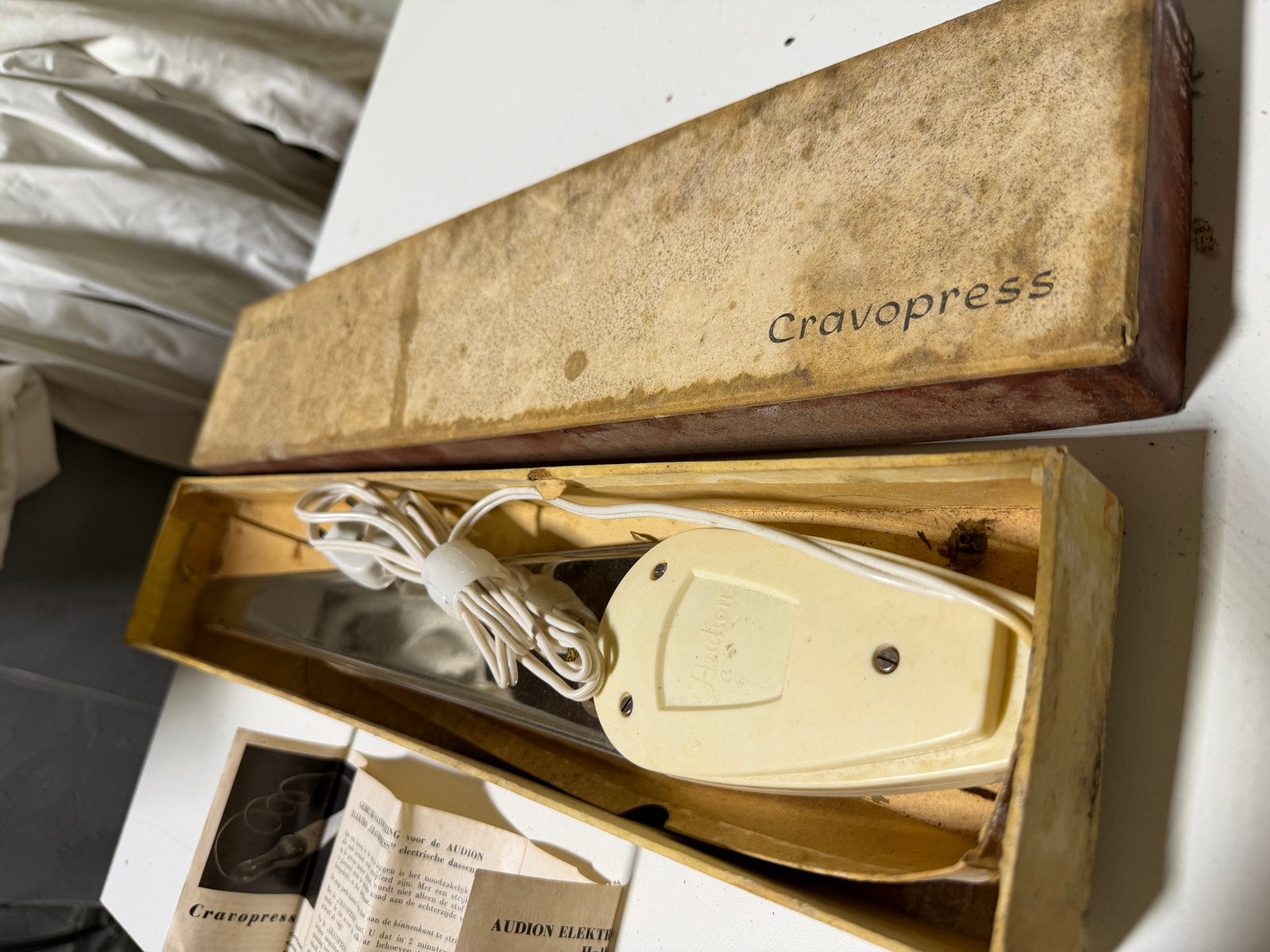 Vintage Audion Cravopress elektrische pers, Ophalen