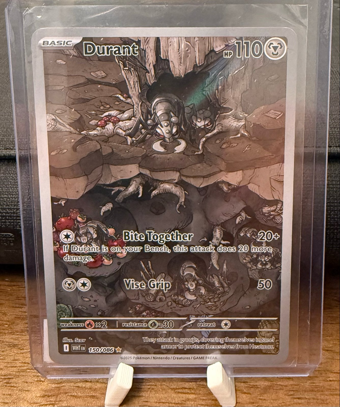 Pokémon Kaart Durant 150/086 - Basic 110 HP, Ophalen of Verzenden, Zo goed als nieuw, Losse kaart