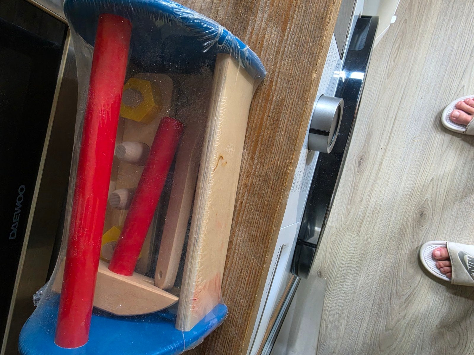 Houten gereedschapskist voor kinderen, Kinderen en Baby's, Ophalen, Nieuw, Bouwen