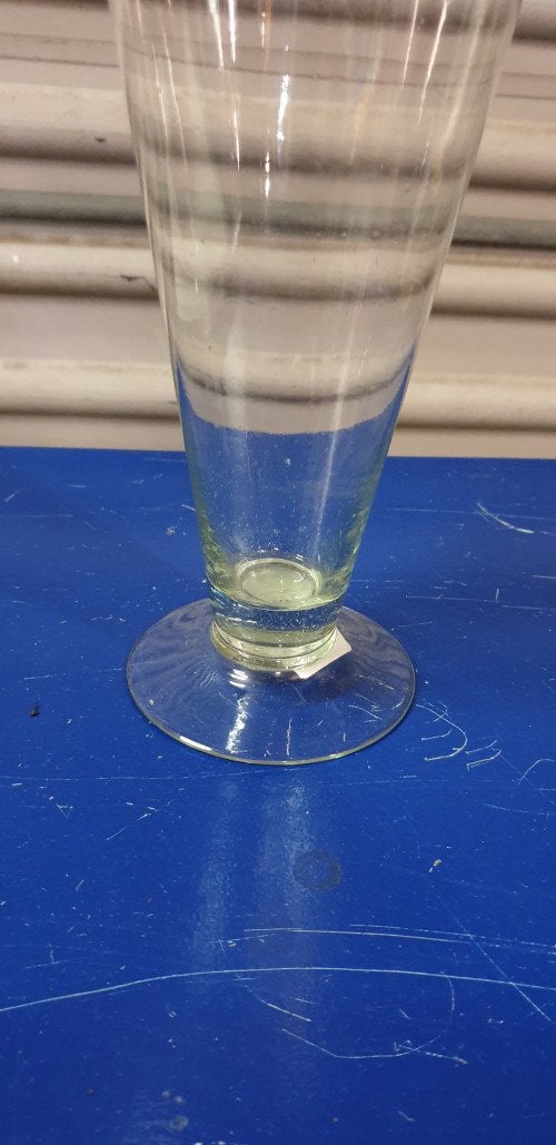 vaas trompet vorm van glas, Ophalen of Verzenden