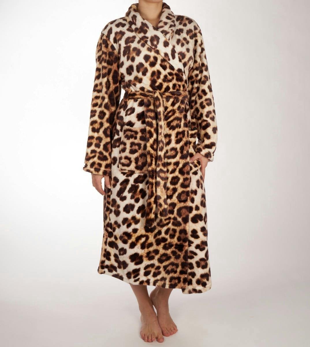Badjas fleece luipaardprint XXL, Ophalen of Verzenden, Nieuw, Maat 46/48 (XL) of groter
